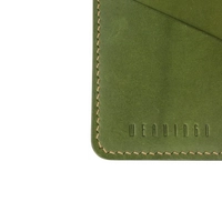 The E2 Wallet - EDC Slim Leather Card Holder - KOALA (Green)