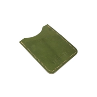 The E2 Wallet - EDC Slim Leather Card Holder - KOALA (Green)