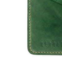 The E2 Wallet - EDC Slim Leather Card Holder - KOALA (Green)