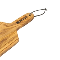 Small Cheese Board: A Rectangular Wooden Board with A Sturdy Arm and A Black Hanger