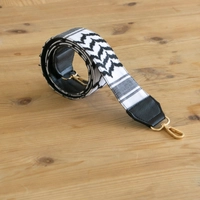 Black and white Bag Strap Inspired by The Palestinian Hatta