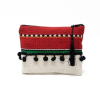 Small Zippered Saud Wallet , Ideal for Carrying Personal Items - Available in Several Designs - Design 3