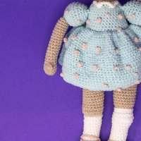 Handmade Crochet Girl Doll