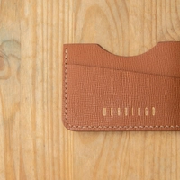 The E1 Wallet - EDC Slim Leather Card Holder - Available in Two Colors - Card Camel