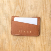 The E1 Wallet - EDC Slim Leather Card Holder - Available in Two Colors - Card Camel