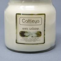 White Gardenia Candle Made of Natural Oils - Large Size 500 Grams