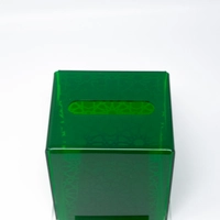 Small Size Acrylic Tissue Box - Available in Two Colors - Green