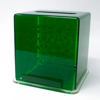 Small Size Acrylic Tissue Box - Available in Two Colors - Green