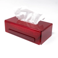 Large Plastic Tissue Box Rectangular- Available in Several Colors  - Yellow