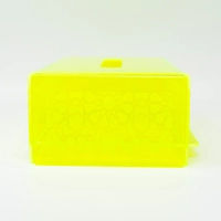 Large Plastic Tissue Box Rectangular- Available in Several Colors  - Yellow