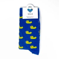 Rubber Duck Blue Socks for Women