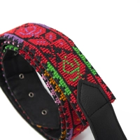 Women's Red Heritage Belt with Handmade Peasant Embroidery