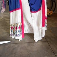 Modern Double-Faced Ramadan Abaya in cheerful Colors