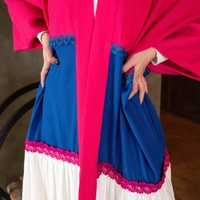 Modern Double-Faced Ramadan Abaya in cheerful Colors