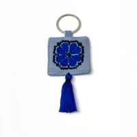 Heritage Keychain with Hand Embroidery - Available in Several Colors ...