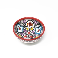 Small Bowl Decorated with An Elegant Hand-Painted Design - Available in Three Colours - Green