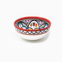 Small Bowl Decorated with An Elegant Hand-Painted Design - Available in Three Colours - Green