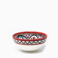 Small Bowl Decorated with An Elegant Hand-Painted Design - Available in Three Colours - Green