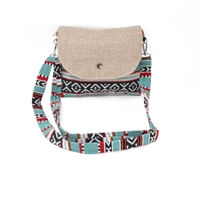 Handmade Sadu Crossbody Bag in Bedouin Style - Available in Two Colors  - Red