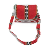 Handmade Sadu Crossbody Bag in Bedouin Style - Available in Two Colors  - Red