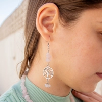 Set of necklace and earring, Bracelet ( Tree of life )  