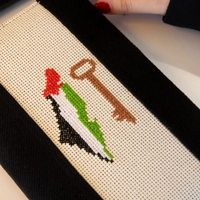 دفتر ملاحظات بتصميم خريطة و علم فلسطين مع مفتاح العودة!