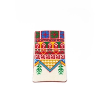 Hand Embroidered Fabric Glass Case