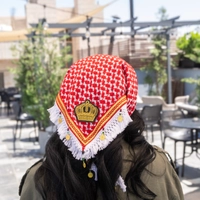 Embroidered Royal Crown Jordanian Shemagh