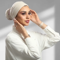 Elegant Handmade Women's Cotton Turban - Turban Navy