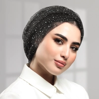 Handmade Starry Chiffon Women's Turban