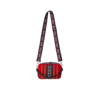 An elegant shoulder bag with hand embroidery in various colors. - Shoulder Bag Turquoise