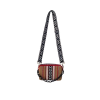 An elegant shoulder bag with hand embroidery in various colors. - Shoulder Bag Turquoise