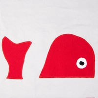 Handmade Kids T-shirt in Gray and Red - Perfect for Everyday Wear