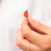 Unique, Hand-Carved Watermelon Pin