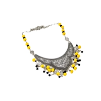 Handmade Yellow Necklace with a Unique and Elegant Design