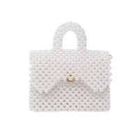 White Pearl Bead Bag for Your Little Princess