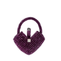 Purple Pearl Bead Handbag for Kids