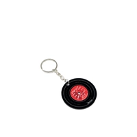 Keychain of Different Colors Engraved with Music-Themed Quotes - Keychain RED