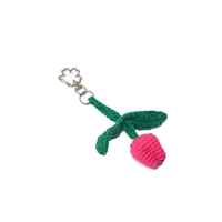 Handmade Keychains in Unique Shapes to Add a Touch of Whimsy to Your Keys - Key chain Pink and Green