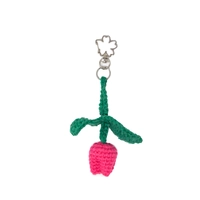 Handmade Keychains in Unique Shapes to Add a Touch of Whimsy to Your Keys - Key chain Pink and Green