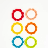 Crochet Magnet Set: Six Pieces
