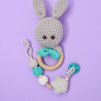 Bunny-Themed Baby Gift Set: Blue