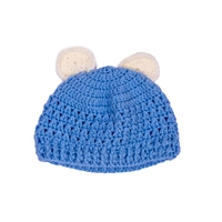 Blue and Beige Baby Crochet Hat: Soft, Cozy, and Cute