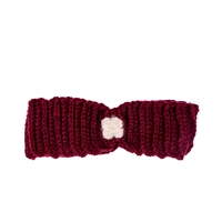 Handmade burgundy and pink hair band - Hair band Dark Pink