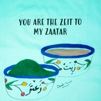 T-shirts with Traditional Palestinian Phrases - And you think you have escaped, then a glance defeats you