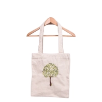 Handmade Tote Bag for Women with Adorned with customized logo Embriodery