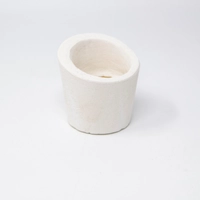 Modern Handmade Incense Burner - Elegant White Ceramic