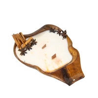 Large-Sized Candle Decorated with Natural Cloves and Cinnamon