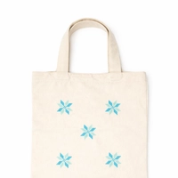 Palestinian  Stars Embroidered Tote Bag   -Multiple colors 