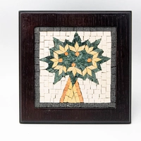 square Tree of Life Mosaic: Handmade Art